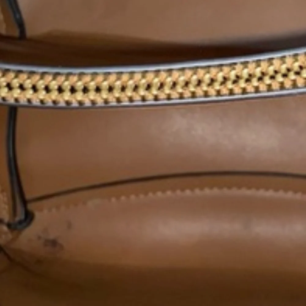 Calvin Klein Brown Leather Trim Tote - Picture 2 of 10